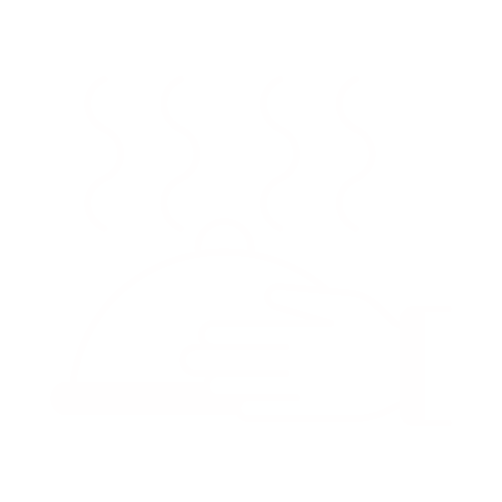 Icon für Catering von Speisen mit Gourmet-Essen auf weißem Hintergrund, ideal für Veranstaltungen in Augsburg, München, Ulm, Landsberg und Ingolstadt | rafontherocks