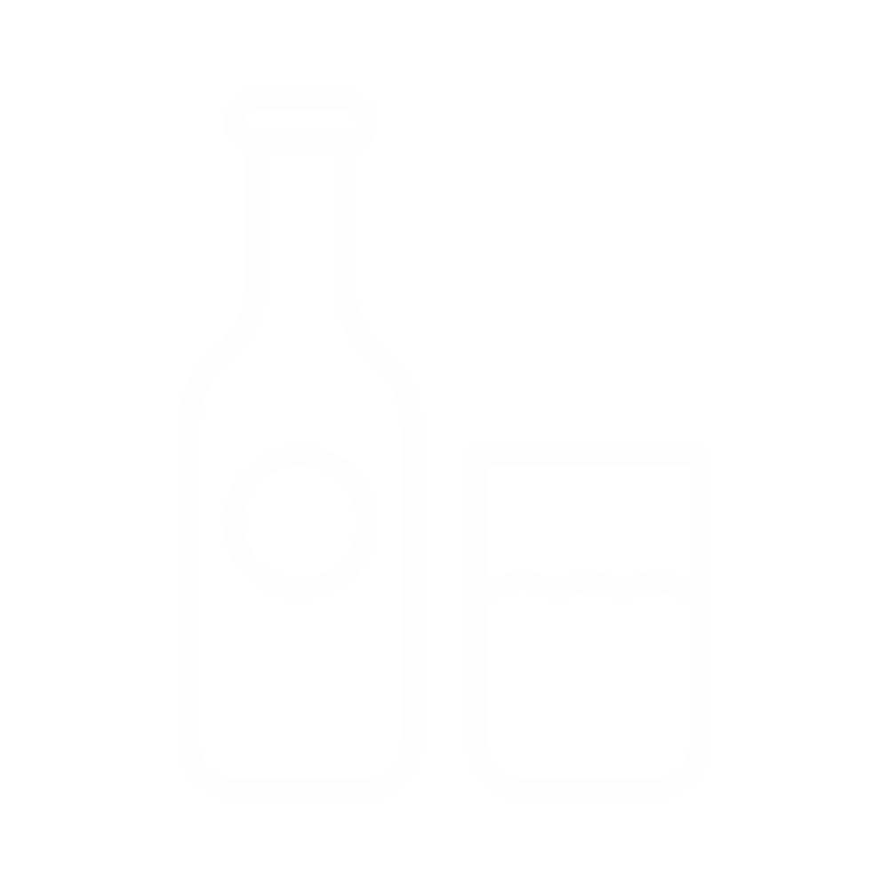 Icon für Getränke-Catering mit verschiedenen Getränken auf transparenten Hintergrund, ideal für Veranstaltungen in Augsburg, München, Ulm, Landsberg und Ingolstadt | rafontherocks